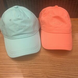 Roxy Mint and Coral Caps